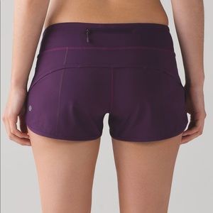Lululemon Purple Speed Short 4